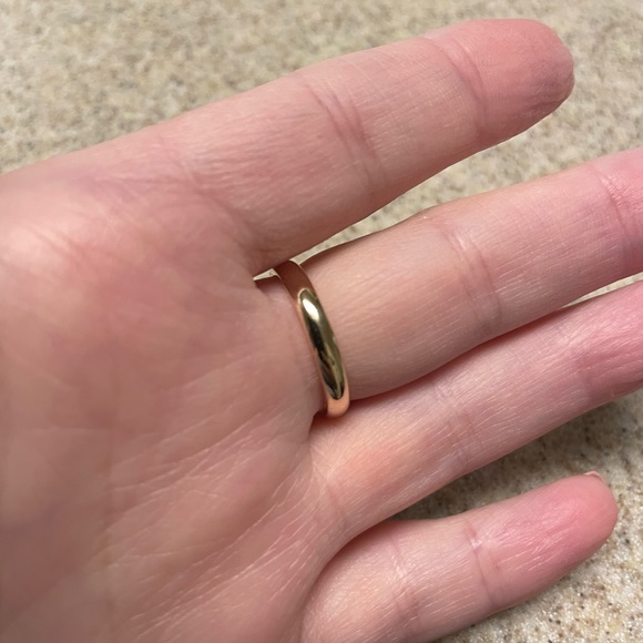 ✨SOLD ✨14k Solid Yellow Gold Stacker / Minimalist Band - Picture 9 of 17